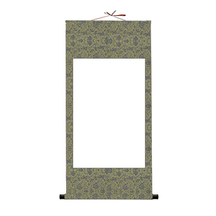 (可定制挂画照片)宣纸空白卷轴毛笔字书法国画半生半熟练习创作品专用横挂卷轴幼儿园竖版手卷长卷中堂宣纸