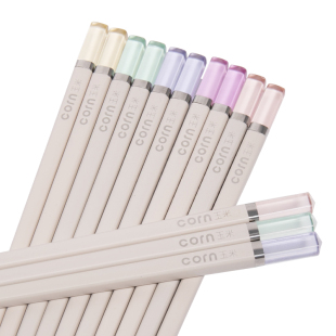 玉米高档筷子家用专人专用合金筷网红水晶筷子家庭分餐分类轻奢风