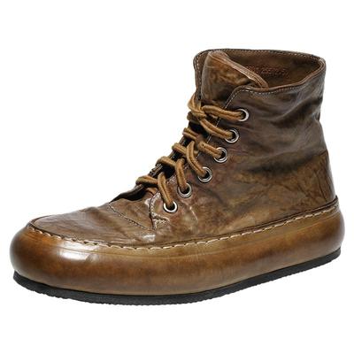 钧博水洗马皮高帮男士鞋子