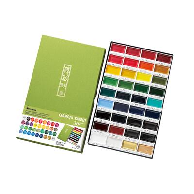 吴竹颜彩24色工笔画水彩颜料套装