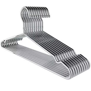 304不锈钢衣架家用挂衣架子凉晾衣撑加粗加厚撑子晒衣挂衣服挂钩