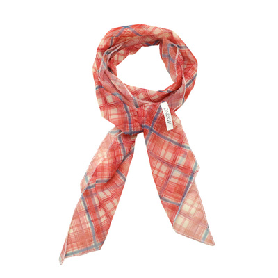 韩系高级感长款波点丝巾女