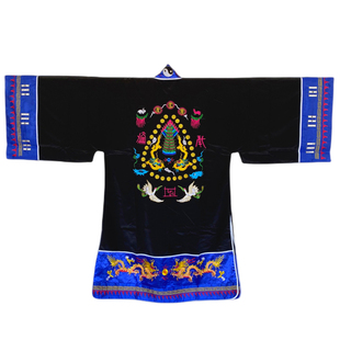 宵台衣道士法衣黑色道家用品高功法衣小袖玉罗霄台道袍道服薄款