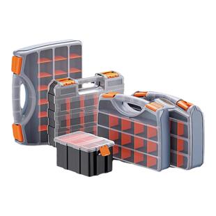 德力西零件收纳盒钻头整理箱工具盒子分类分格箱手提式螺丝收纳箱