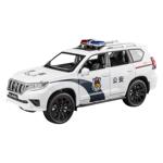 嘉业1:22丰田普拉多警车合金车模型大号仿真儿童玩具车男孩特警车