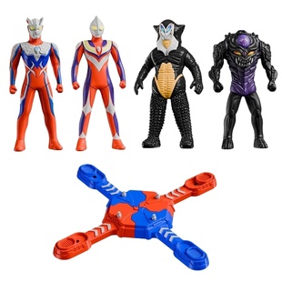 中华超人奥特英雄打怪兽手办玩偶双人对打擂台游戏玩具套装礼物