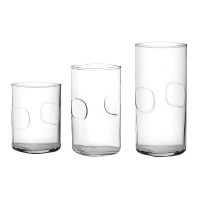 欧欣耐热玻璃商用指印拇指果汁杯