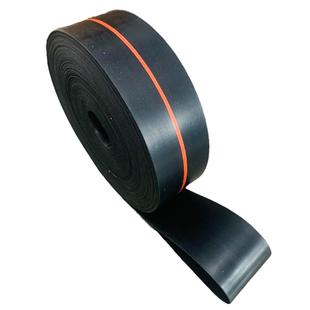 强力丝提升机皮带黑色平胶带耐磨橡胶抛丸机帆布平皮带传动输送带