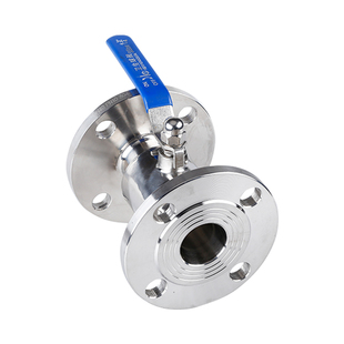 卫生级法兰球阀304不锈钢PN10手动直通对夹法兰式球阀DN50 32 25