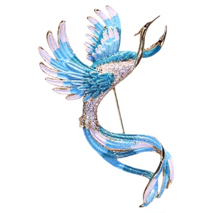 复古高档中国风凤凰来仪胸针女精致奢华个性气质胸花外套开衫别针