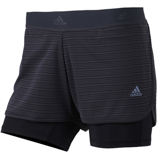 Adidas/阿迪达斯正品 2in1 Chill Shrt 女子训练针织短裤 CW4054
