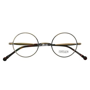 日本MATSUDA松田眼镜框男女纯钛超轻复古小框圆框时尚眼镜架M3131