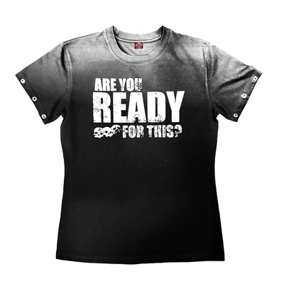 DETW《骷髅头》水洗正肩短袖