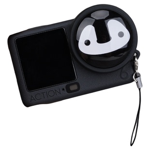 适用于大疆action6运动相机配件单镜头盖斜眼企鹅红眼米妮库洛米