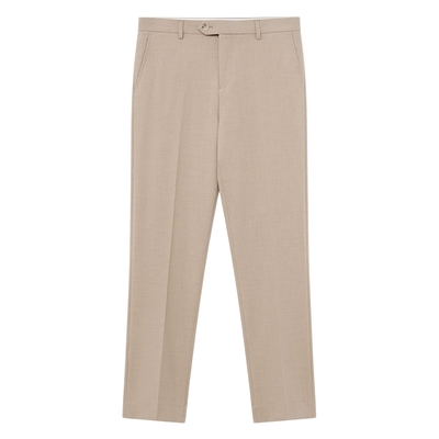 JDV商场同款卡其色正装直筒西裤