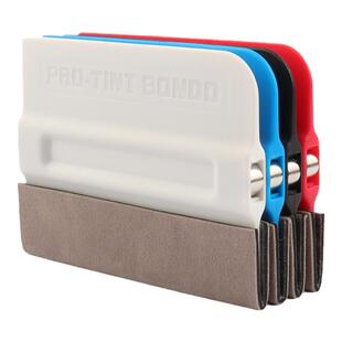 改色膜刮板3M仿鹿皮刮板带布带磁刮板 隐形车衣贴膜工具 羊毛刮板