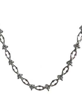 嘻哈潮男钛钢不掉色锁骨链