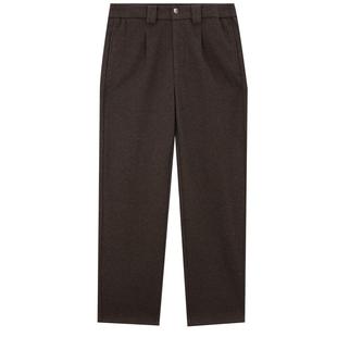 MindBridge【绵羊毛】男士通勤垂感直筒裤2025年冬纯色休闲糯米裤