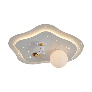 简约现代儿童房吸顶灯卡通男孩卧室灯北欧奶油风全光谱护眼智能灯