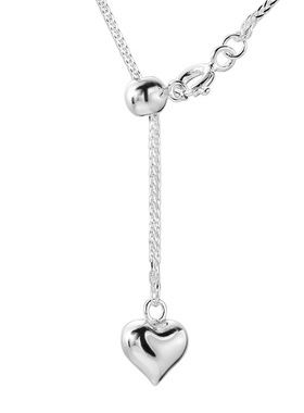 项链纯银盒子链女款颈链毛衣链