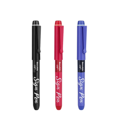 白雪纤维笔S1控墨大容量中性笔