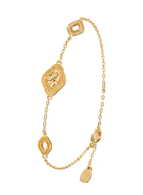 森吾《海棠未眠》镂空花朵手链