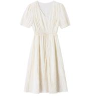 法式连衣裙女中长款显瘦