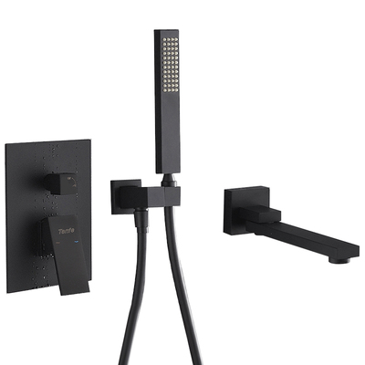 鼎菲暗装入墙式冷热淋浴龙头精铜