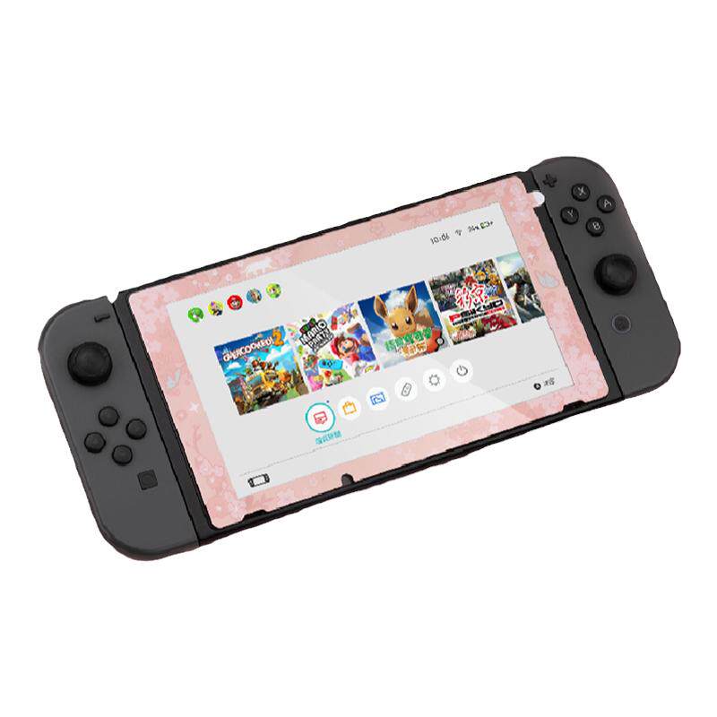 任天堂Switch钢化保护膜 配件ns膜全屏抗蓝光防爆抗指纹 可爱高清
