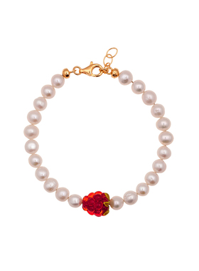 10Decoart女覆盆子甜美珍珠手链