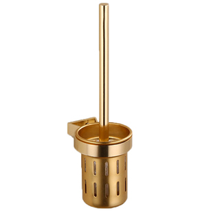 免打孔太空铝金色马桶刷壁挂创意厕所刷卫生间马桶杯架子带刷带杯