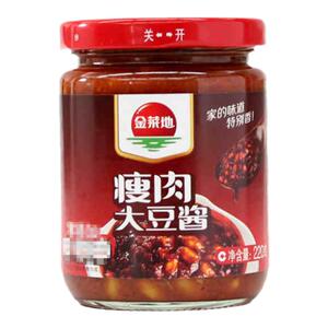金菜地220g瘦肉大豆酱黄豆蘸料拌面下饭火锅调味安徽特产2份包邮