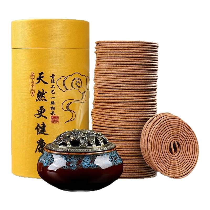 天然桂花盘香手工檀香香炉