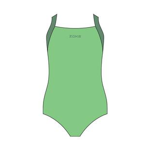 zoke洲克儿童游衣女孩专业训练连体三角2026新款小中大女童游泳衣