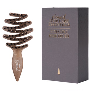 KRRAMELPINEBOLE迷你松塔吨吨梳猪鬃毛按摩梳护发梳女便携小梳子