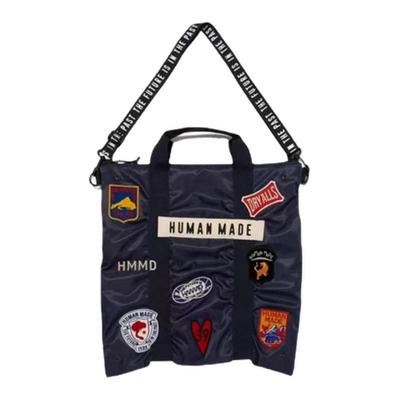 【Humans Mades】helmet back pack爱心徽章尼龙单肩包跨包