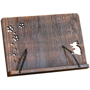 实木阅读支架书立书法临摹字帖架经书架诵经支架学生看书桌面书架