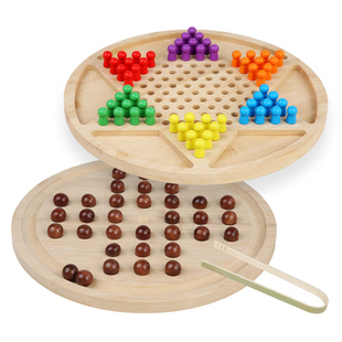 儿童跳棋单身贵族孔明棋二合一棋类大全智力开发早教玩具游戏盘