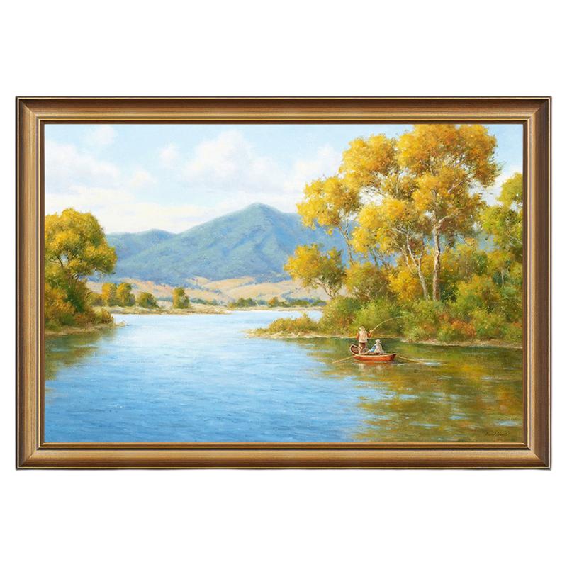 风色客厅书房现代简约风景装饰画