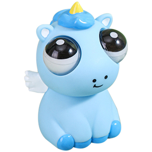 瞪眼爆眼天使独角马创意解压玩具捏捏乐儿童减压神器吐刀乐兔two