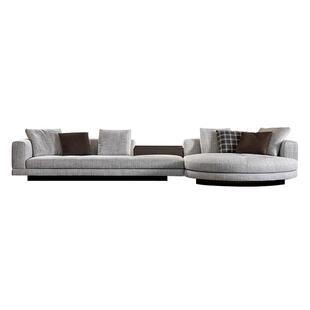 芬纳维亚传承 意式大平层现代双面组合真皮大沙发(Culture康纳利)