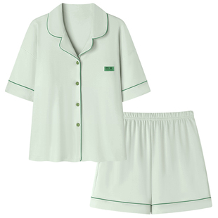 莫代尔睡衣女款夏季薄款短袖短裤2025新款女士夏天冰丝家居服套装