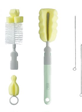 babycare海绵奶瓶清洁刷易沥干