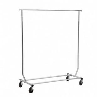 服装店伸缩折叠龙门架带轮子单杠挂衣架货架展销会促销展示架包邮