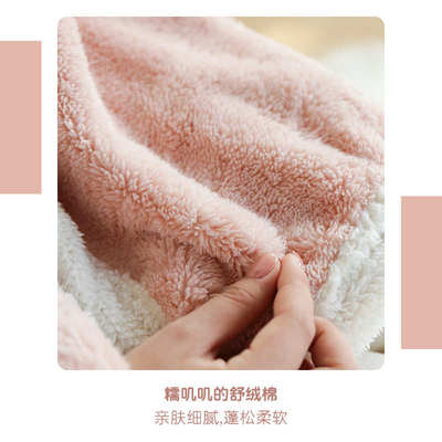 办公室午睡小毛毯 工位披肩斗篷趴睡午休毯子 学生带帽午睡毯秋冬