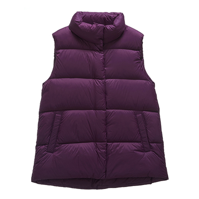 中老年轻羽绒马甲背心加厚白鸭绒