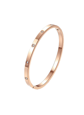 宽版点钻璀璨手镯女经典百搭时尚