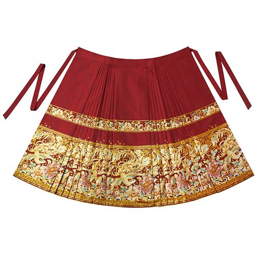 无衣饮羽【凤凰】秋冬绣花提花婚服订婚敬酒服马面红色2025新款