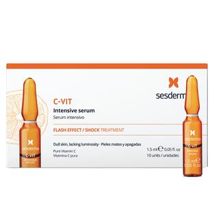 sesderma赛斯黛玛VC抗氧焕亮保湿安瓶精华10*1.5ml淡纹焕亮左旋vc