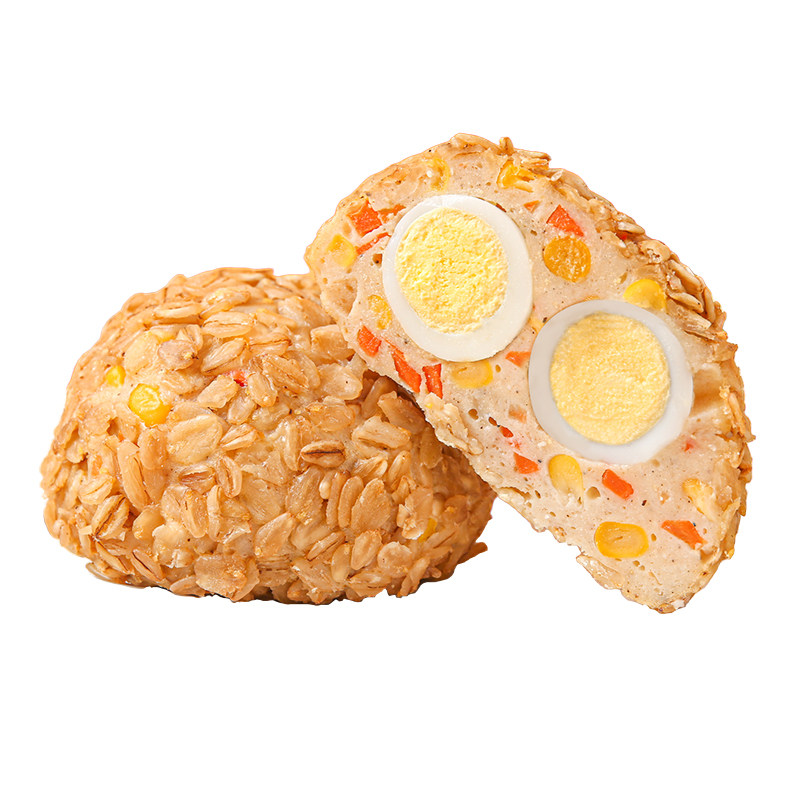鸡肉燕麦肉包蛋粗粮饭团代餐速食鸡胸肉减0低轻脂肥餐饱腹即食品